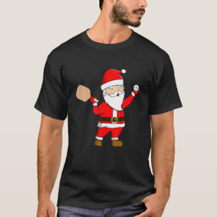 Camiseta Coleta de Papais noeis de Jogador de Bola de Pickl