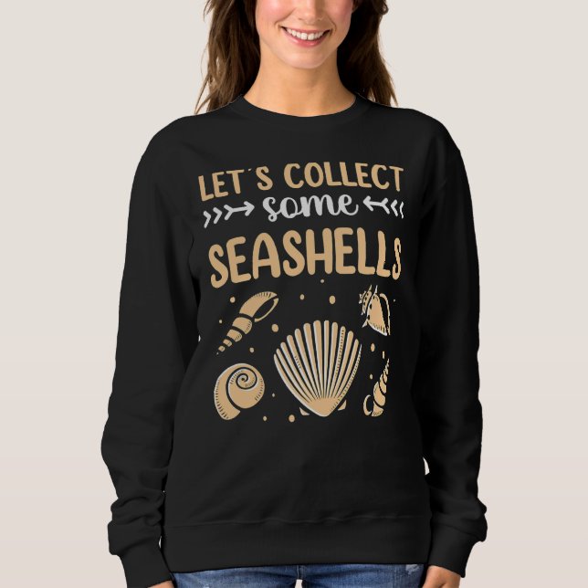 Camiseta Coleta de vamos em praia de concha (Frente)