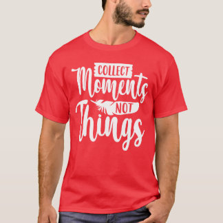 Camiseta Coletar Momentos Fora da Tenda de Acampamento Pres