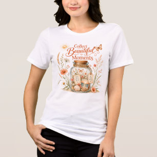Camiseta Coletar Momentos Lindos Jarro de Memória Floral