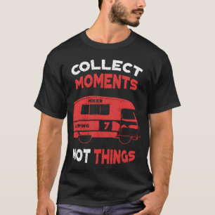 Camiseta Coletar Momentos Nada Vibração de Acampamento Posi