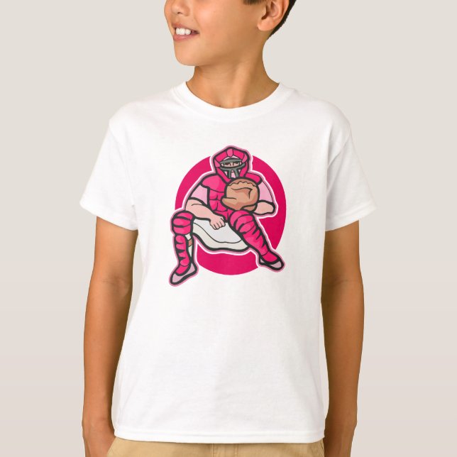 Camiseta Coletor cor-de-rosa (Frente)