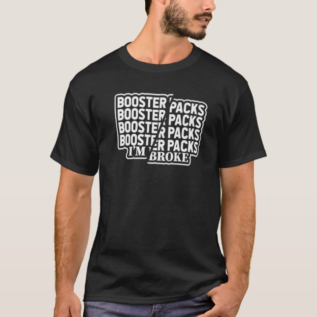 Camiseta Coletor de cartões de troca de pacotes de reforço  (Frente)
