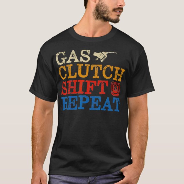Camiseta Coletor de Embraiagem de Gás Repetir Colchete de C (Frente)