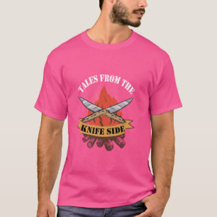 Camiseta Coletor de Faca de Bolso e Facas Colecionando Pret