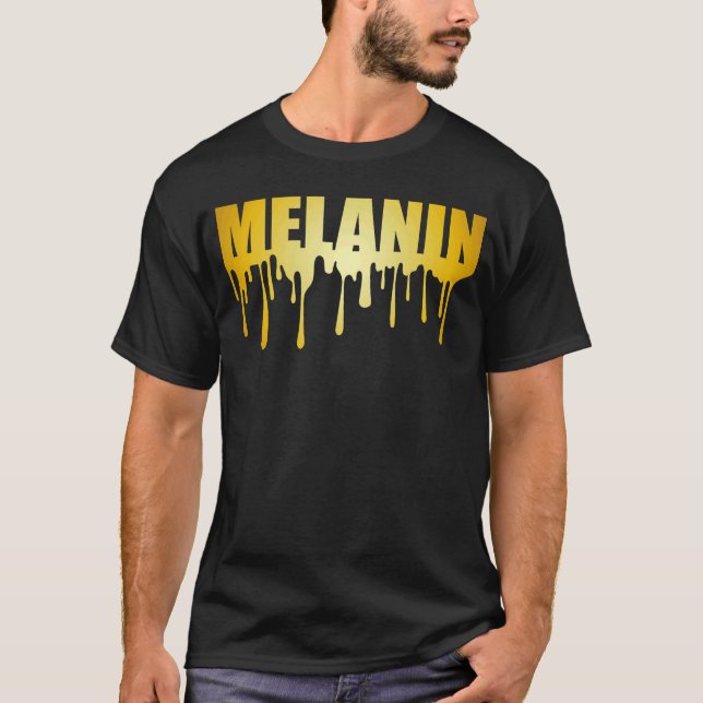 Camiseta Coletor de Melanina Dourado (Frente)