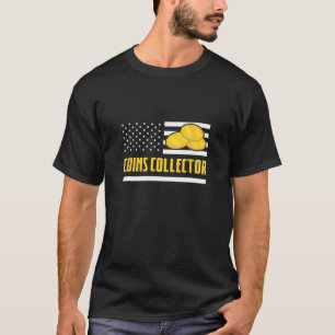 Camiseta Coletor de Moedas Americano Flag Numismatist 4º