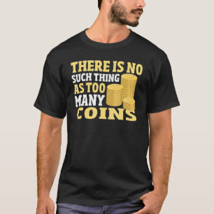 Camiseta Coletor de Moedas Coletor de Moedas Colecionando N