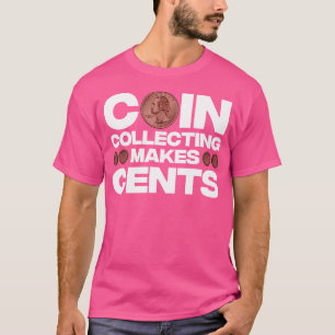 Camiseta Coletor de Moedas Engraçado Para Coleção de Moedas