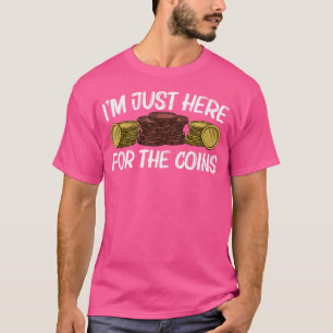 Camiseta Coletor de Moedas Engraçado Para Coleção de Moedas