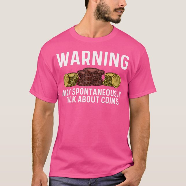 Camiseta Coletor De Moedas Engraçado Para Coleta De Moedas (Frente)