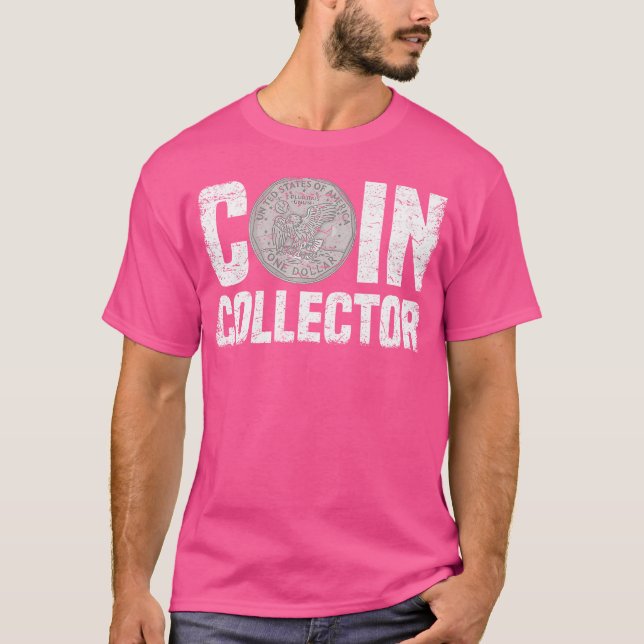 Camiseta Coletor de Moedas Numismáticas Coleta de Moedas (Frente)