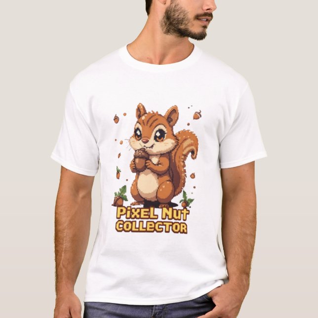 Camiseta Coletor de Pixel Nut - Arcade D De Chipset Cute De (Frente)