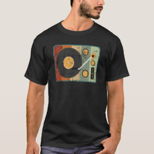 Camiseta Coletor de Registros de Música Retroativa do Vinyl