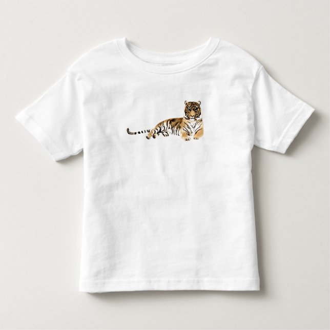 Camiseta Coletor de Tigre de Aquarela (Frente)