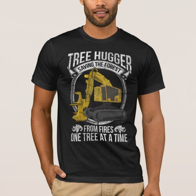 Camiseta Coletor Florestal de Piada de Árvore (Frente)