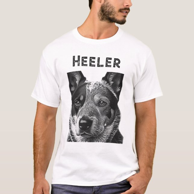 Camiseta Colheita (Cachorro Azul Heeler) (Frente)