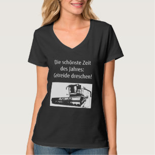 Camiseta Colheita Colheita Agricultora Agrária Cereais