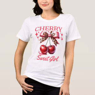 Camiseta Colheita de cereja e arco rosa