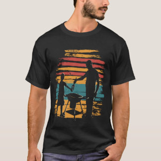 Camiseta colheita de CHURRASCOS de grilos de pai e filho