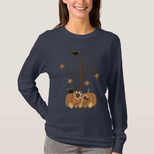 Camiseta Colheita de Folhas de Bombas de outono