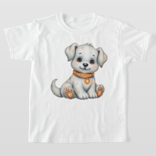 Camiseta Colheita de Outono Cachorrinho Fofo