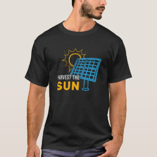 Camiseta Colheita De Painéis Solares Solares Solares Gerado