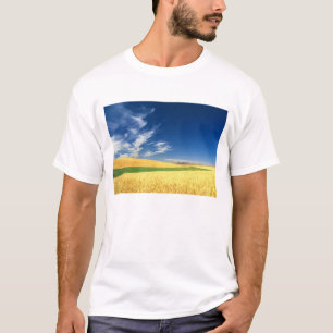 Camiseta Colheita de trigo no Palouse no leste