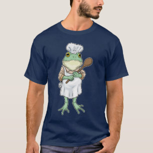 Camiseta Colher de cozinha Cozinheiro de sapo Cozinhando