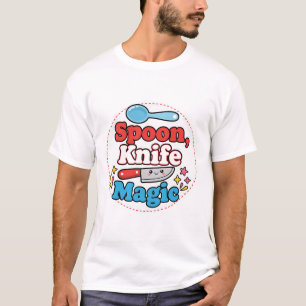 Camiseta Colher, Faca, Magia – Design de Vida de Chef Adorá