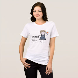 Camiseta Colhete e remada de Garota do Stick Figure