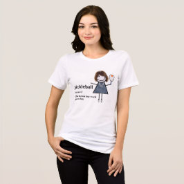 Camiseta Colhete e remada de Garota do Stick Figure