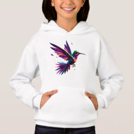 Camiseta Colibrí Arcoíris Geométrico – Arte Moderno Vibrant