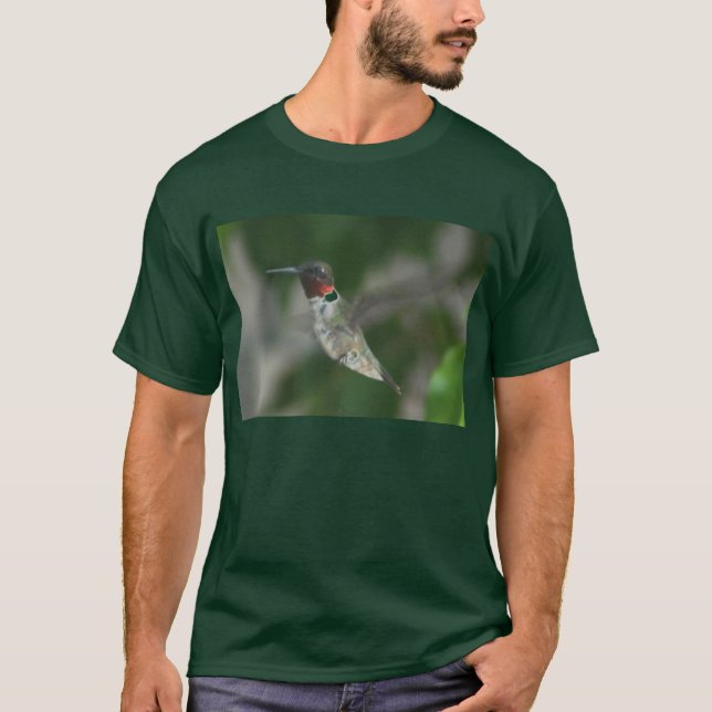 Camiseta Colibri da garganta do rubi (Frente)
