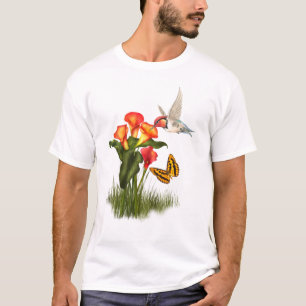 Camiseta Colibri e lírios