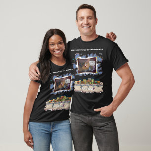 Camiseta Côlicas de Menestrel Humor de Jogo de Palavras L