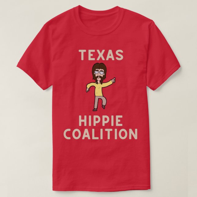 Camiseta Coligação de Hippie do Texas  (Frente do Design)