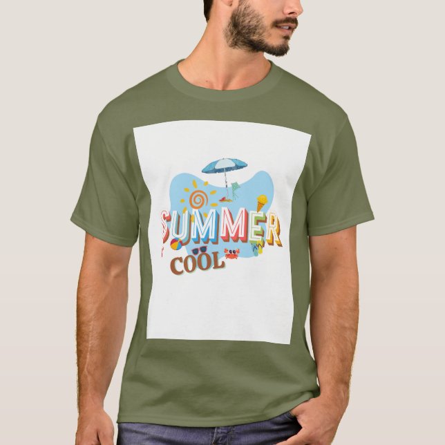 Camiseta colina de verão (Frente)