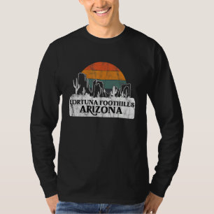 Camiseta Colinas de Fortuna AZ Arizona Pôr do sol vintage