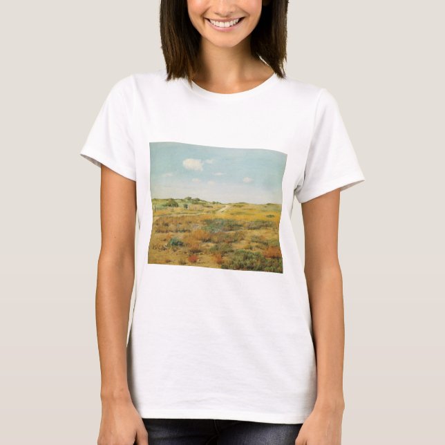 Camiseta Colinas Shinnecock por William Merritt Chase (Frente)
