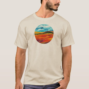 Camiseta Colinas Vermelhas Amarelas