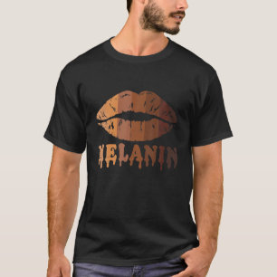 Camiseta Colírio Melanina Ts Para Mulheres Lábios Histór
