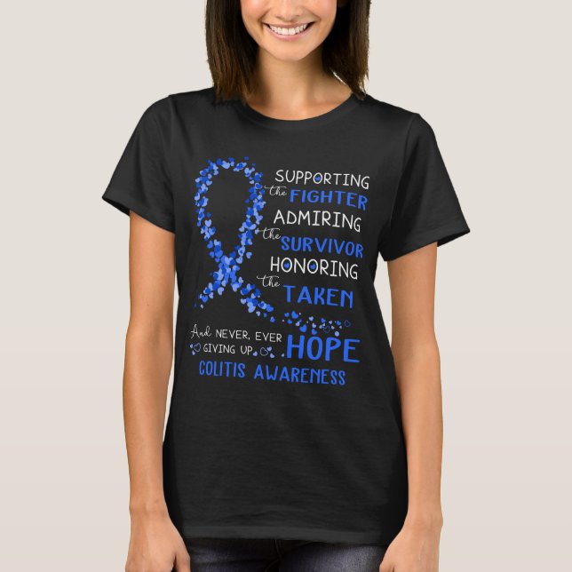Camiseta Colitis Warrior Apoiando a Luta (Frente)