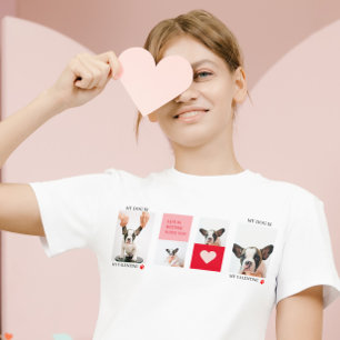 Camiseta Collage Dog Photos Meu Cachorro É Meu Namorados