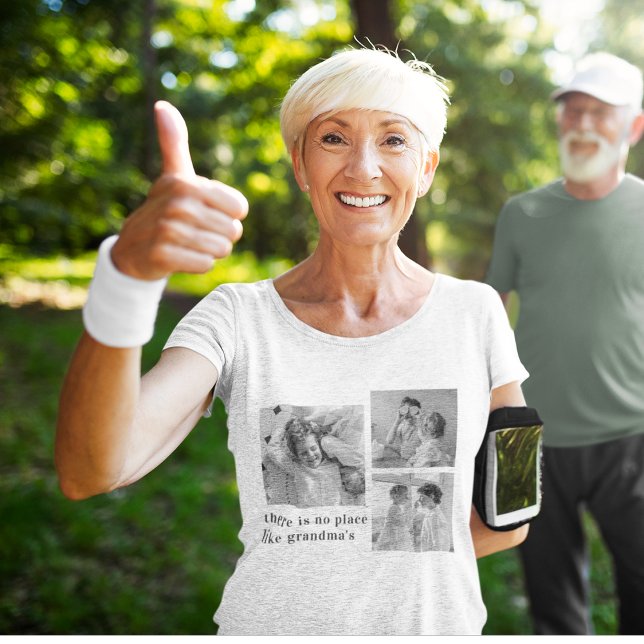 Camiseta Collage Photo Pastel Pink Melhor Presente Avô (Criador carregado)