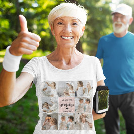 Camiseta Collage Photo Pink Nós Te Amo Avó Melhor Presente