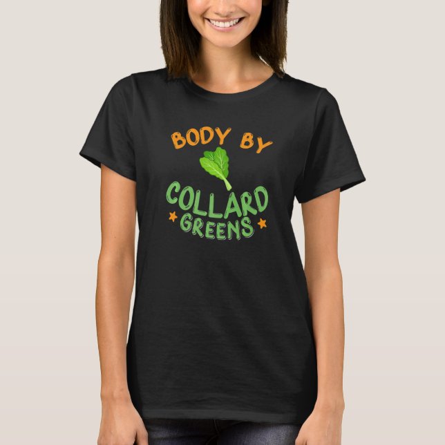 Camiseta Collard Greens Recebe Plantas Vogáveis (Frente)