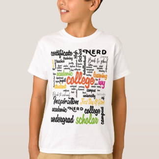 Camiseta College Education Word Cloud patterns