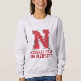 Camiseta College Letter Natural Hair Graphic Sweatshirt