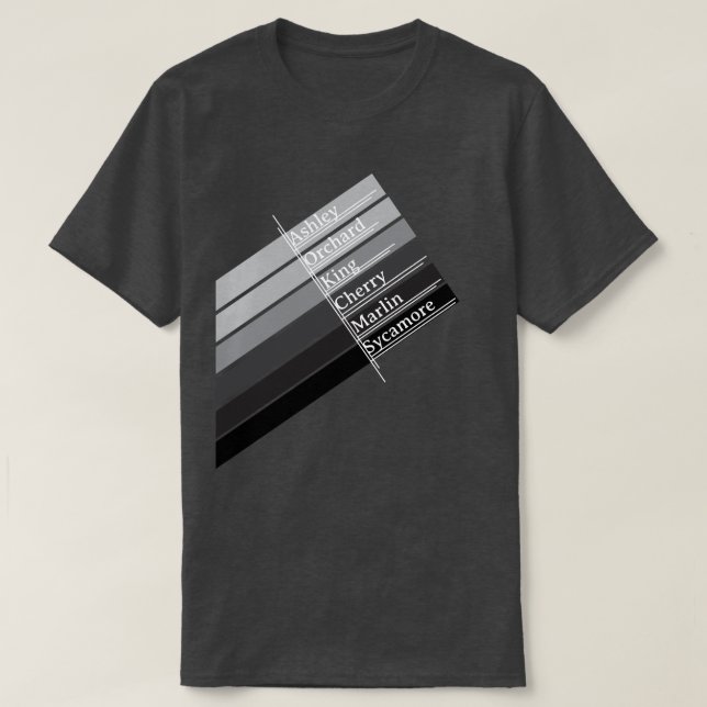Camiseta College Park Tons de Cinza  (Frente do Design)